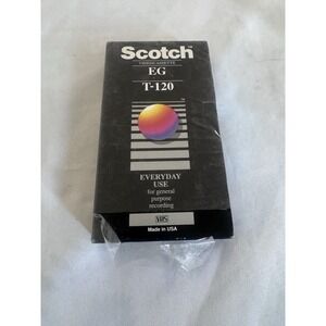 Scotch EG  T-120 VHS Tape SEALED NEW